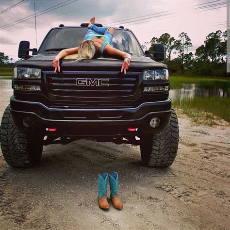 Diesel Gmc And Country Girl Lifted Gmc Sierra Trucks Jacked Gmc Truck Suv Suvs Pinterest