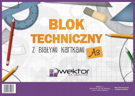 Blok rysunkowy A3 10K biały 10szt WEKTOR Sklep EMPIK