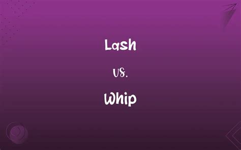 Lash Vs Whip Whats The Difference