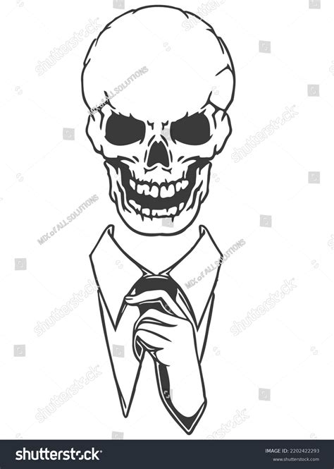 Skeleton Gangster Suit Vector Illustration Stock Vector (Royalty Free) 2202422293 | Shutterstock