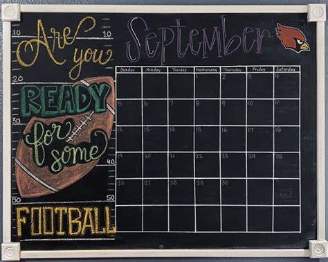 September Chalkboard Calendar