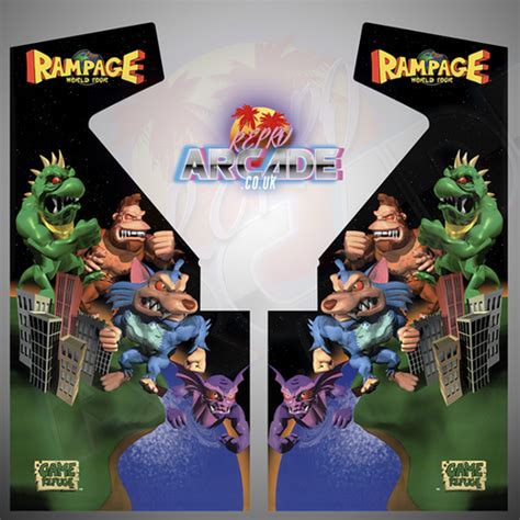 Rampage World Tour Arcade Side Art Vinyl Reproarcade