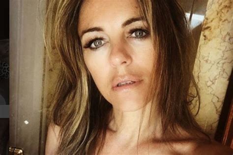 Liz Hurley 52 Flashes Eye Popping Assets In Extreme Close Up Daily Star