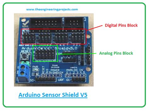 Introduction To Arduino Sensor Shield The Engineering Projects