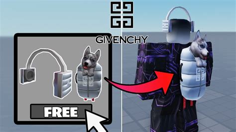 Free Items How To Get Givenchy Husky Backpack And Prisme Libre Ear Muffs In Roblox Youtube