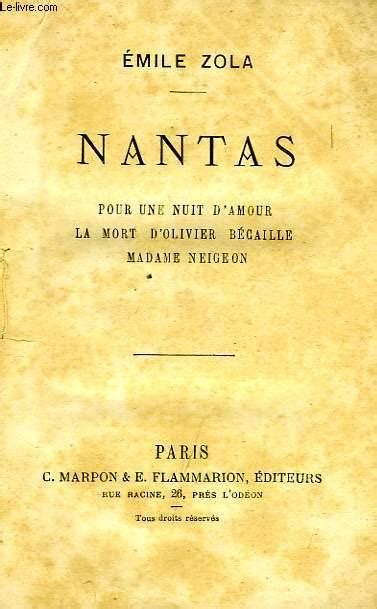 Nantas Par Zola Emile Bon Couverture Souple Le Livre