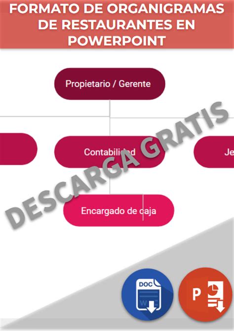 Organigramas De Restaurantes Ejemplos Formatos Word Excel