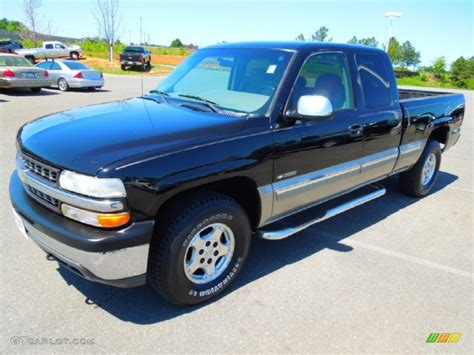 1999 Onyx Black Chevrolet Silverado 1500 Ls Extended Cab 4x4 63723741 Car