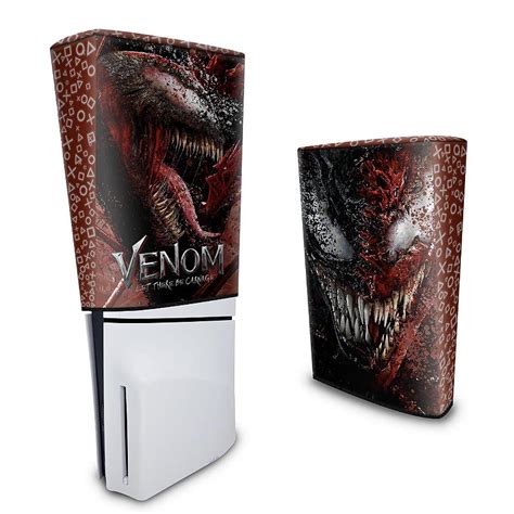 Capa PS5 Slim Anti Poeira Venom Tempo De Carnificina Pop Arte Skins