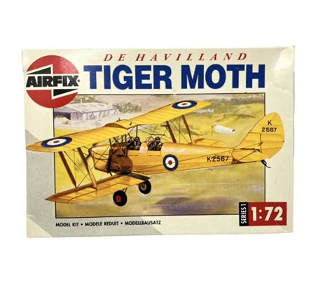 Airfix De Havilland Tiger Moth Scale Model Kit Brush Poly