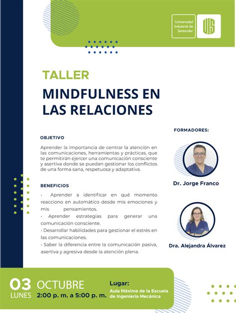 El De Octubre Se Realiza La Segunda Sesi N Del Taller Mindfulness