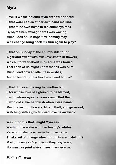 Myra Name Poem