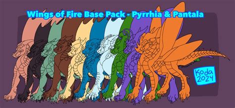 Wings of Fire Base Bundle Wof Dragon Base Pack - Etsy