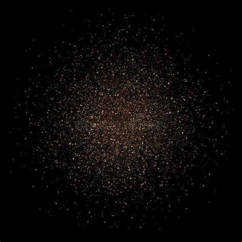 Golden Glitter Explosion Stock Vector Illustration Of Background