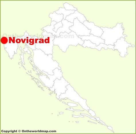 Novigrad location on the Croatia map - Ontheworldmap.com