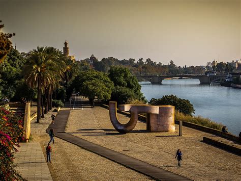 Image Spain Seville Andalusia Nature Bridges River Trees X