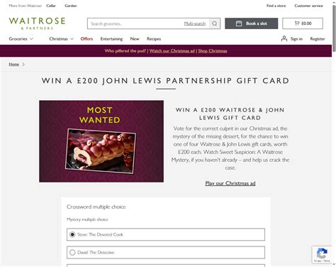 Waitrose Competitions Competitions Time