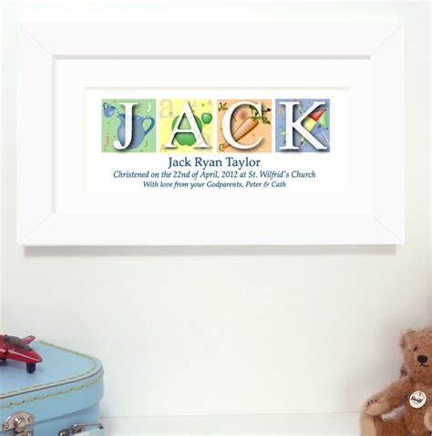 Personalised Baby Name Frame Baby Ukalphanames