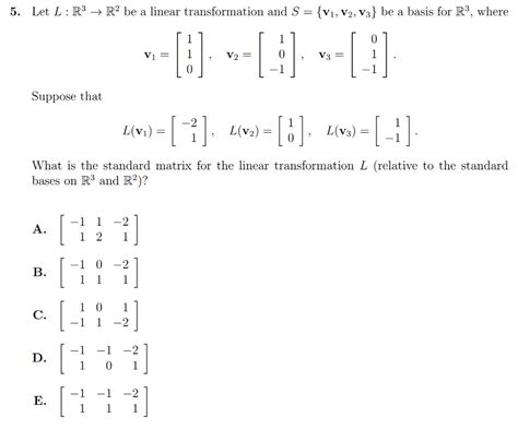 Solved Let L R R Be A Linear Transformation And S Chegg