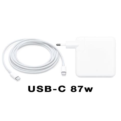 87W USB-C power adapter and USB-C charging cable