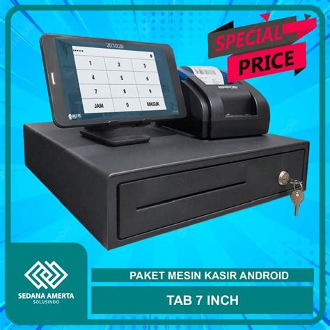 Jual Paket Mesin Kasir Android POS Tablet Tab TINGGAL PAKAI Cocok