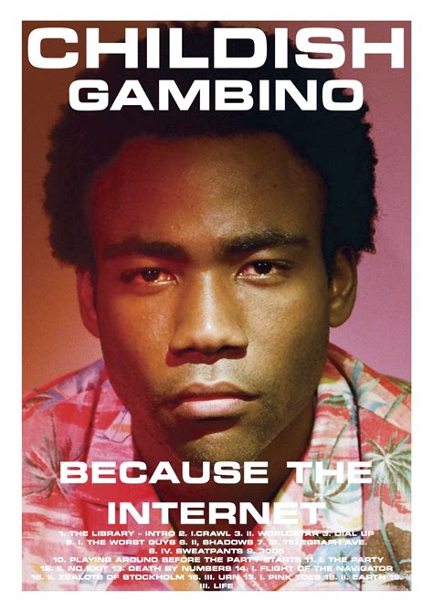 Because The Internet - Childish Gambino // Album Poster | Music poster design, Film posters ...