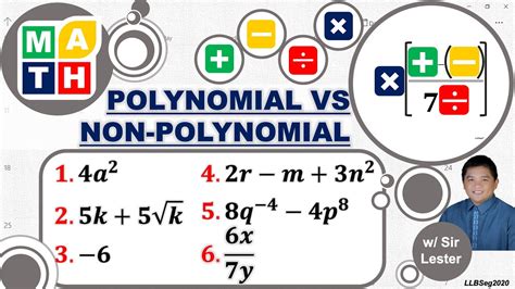 Classifying Polynomials Vs Non Polynomials Math 72ndunit 2lesson 1practice Exercises A