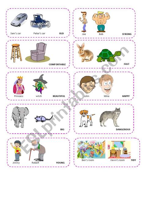 Comparatives Speaking Cards English Esl Worksheets Pdf Hot Sex Picture