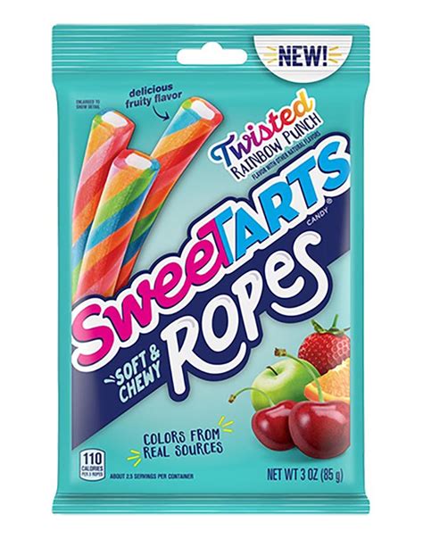 SWEETARTS - ROPES TWISTED - RAINBOW PUNCH / CANDIES