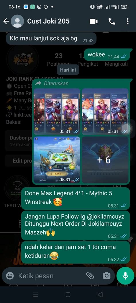 El☮️ Jokiboost Rank Mobile Legends Mlbb Jokimllamcuyz Twitter