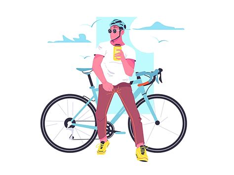 Cyclist By Nikita Krushko On Dribbble