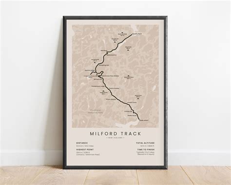 Milford Track Poster (South New Zealand)