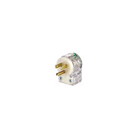 Leviton Cat Angled Cable Mount Grounding Straight Blade Plug