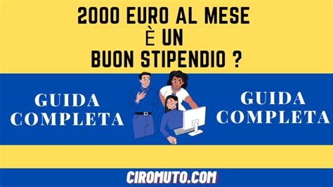 Euro Al Mese Un Buon Stipendio Nel Si O No