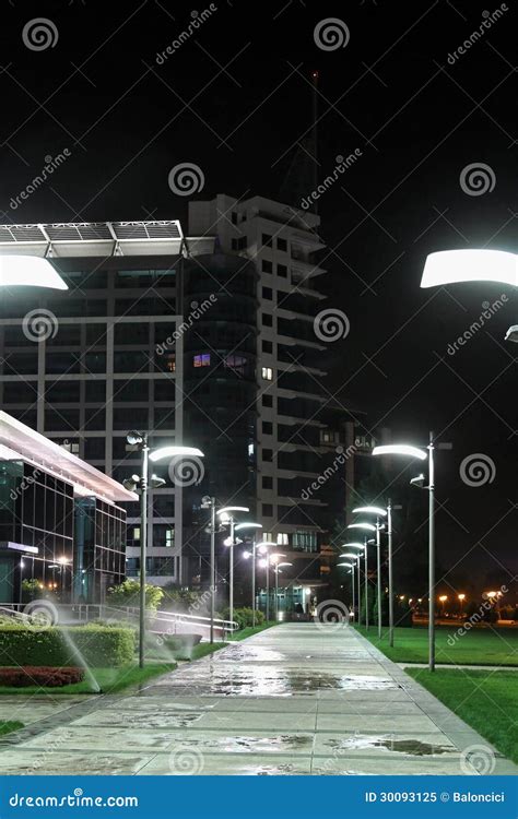 Night Pavement Stock Image Image Of Streetlight Exterior 30093125