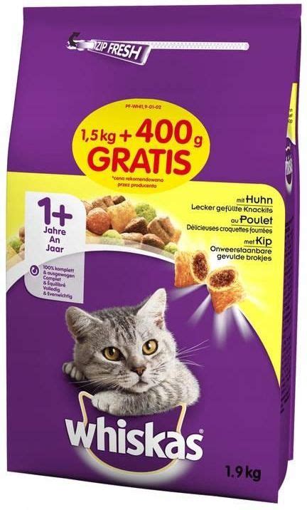 Karma Whiskas Karma Sucha Dla Kota Adult 1 Z Kurczakiem 1 5Kg 0 4Kg