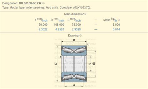 Mercedes Benz Truck Bearing Du Set F Taper Roller