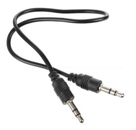 Kabel Audio AUX Mini Jack 3 5mm 50cm 0 5m Czarny Wasserman Eu