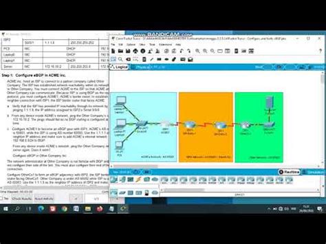 3 5 3 4 Packet Tracer Configure And Verify EBGP YouTube