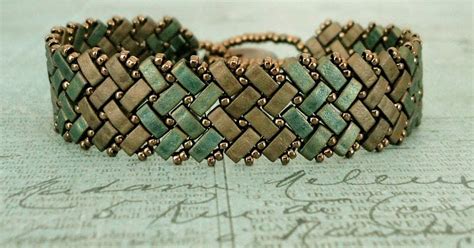 Linda S Crafty Inspirations Half Tila Herringbone Bracelet