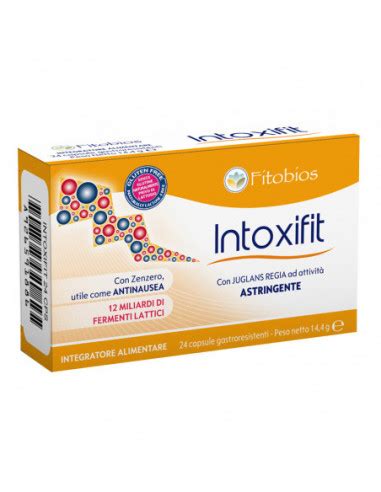 Prodotti Omeopatici Intoxifit 24 Capsule Gastroresistenti 600 Mg