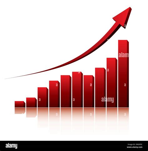 3d Graph Showing Rise In Profits Or Earnings Vector Illustration Stock Vector Image And Art Alamy