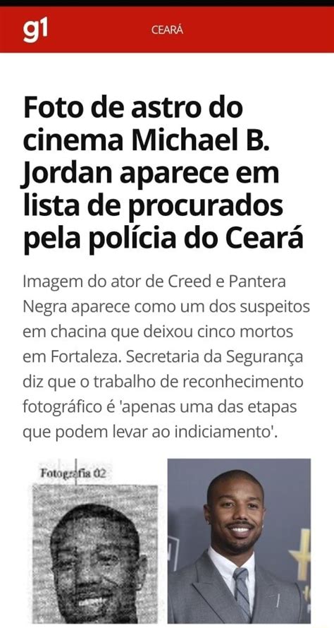 Cear Foto De Astro Do Cinema Michael B Jordan Aparece Em Lista De