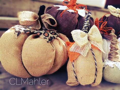 Burlap Pumpkins Fabric Pumpkins Pumpkins Diy Pumpkins Clmahler