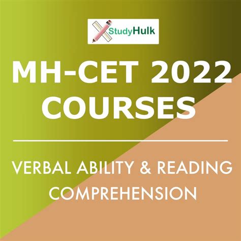 Verbal Ability Reading Comprehension Mh Cet Studyhulk