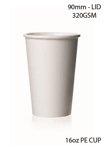 Oz White Poly Paper Hot Cup Case PEHC