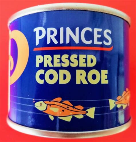 Princes Pressed Cod Roe 200g Tin Ebay