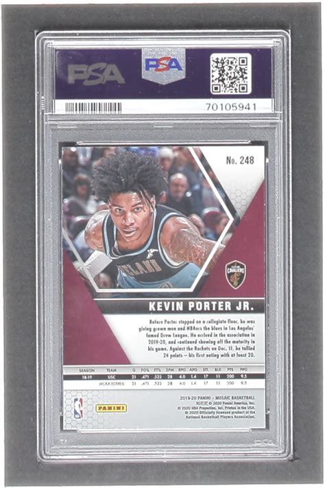 Kevin Porter Jr Panini Mosaic Rc Psa Pristine Auction