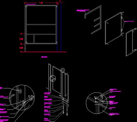 Mamparas De Bano En Autocad Librer A Cad