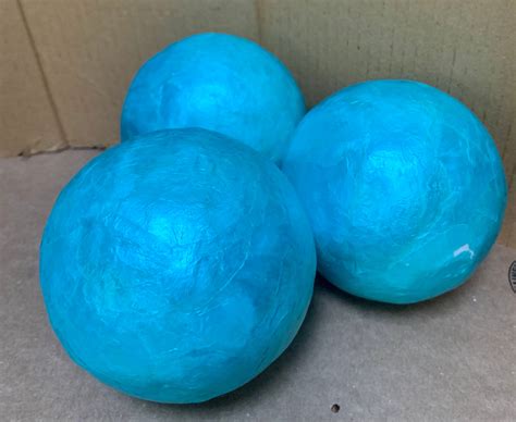 Decorative Orbs Set Of 3 Decorative Balls Spheres Tray Glass Etsy Uk